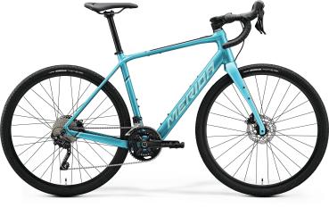 MERIDA eSilex 400 Gravel, 28&quot;, RH 49cm (S), T&uuml;rkis-Schwarz