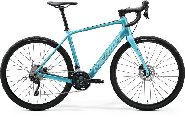 MERIDA eSilex 400 Gravel, 28", RH 49cm (S), Türkis-Schwarz